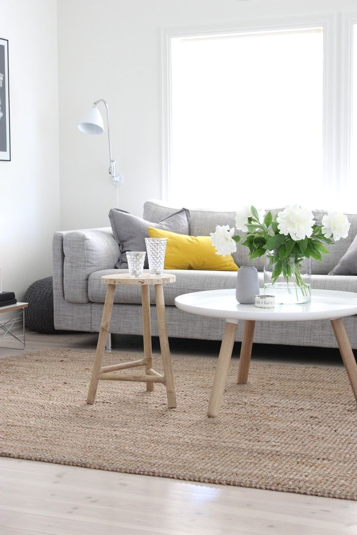 Table basse de salon scandinave