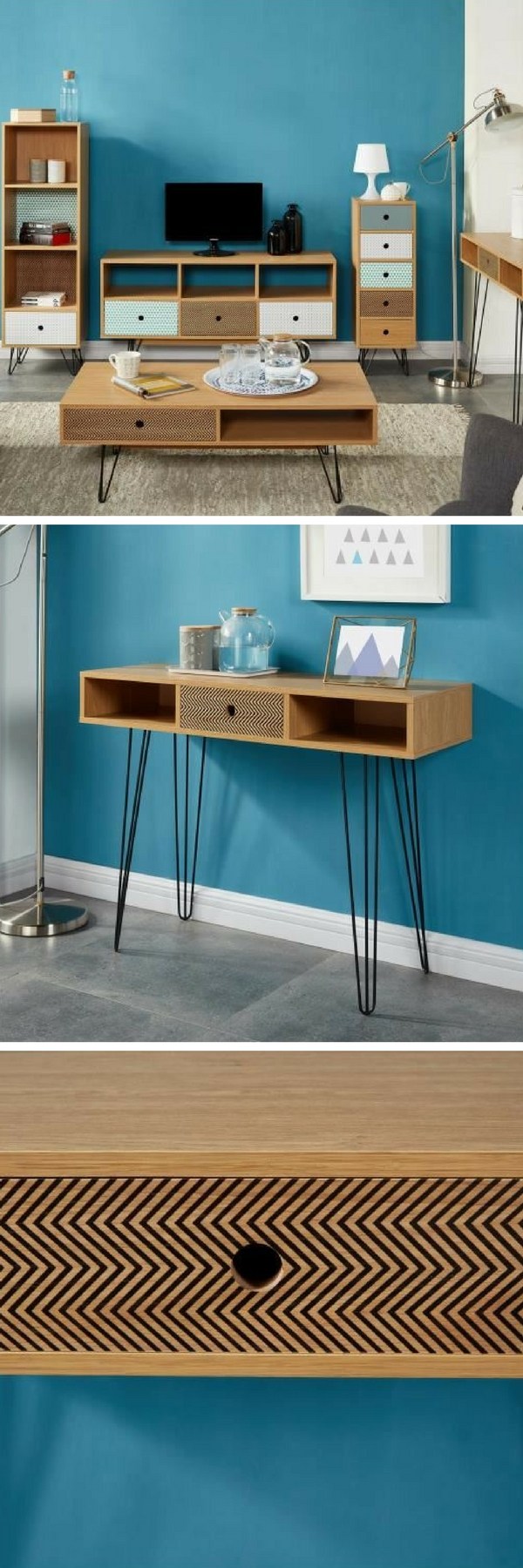 Meuble tv bois style scandinave