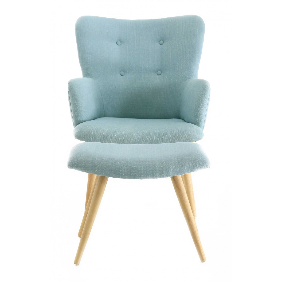 Chaise scandinave bleu pastel