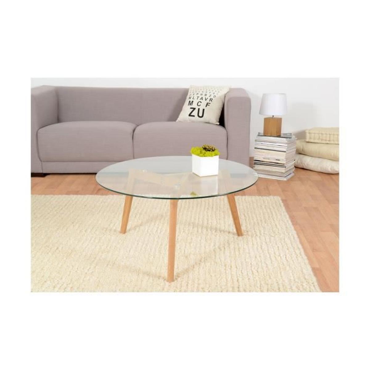 Table basse scandinave violet