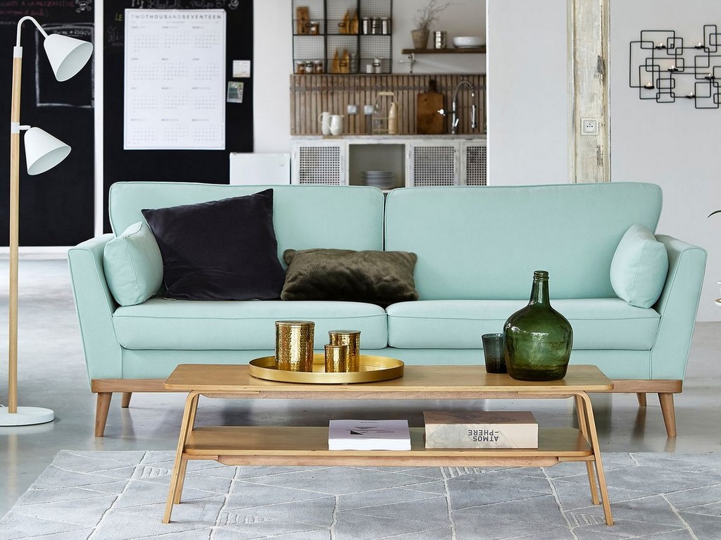 Table basse scandinave deux plateaux