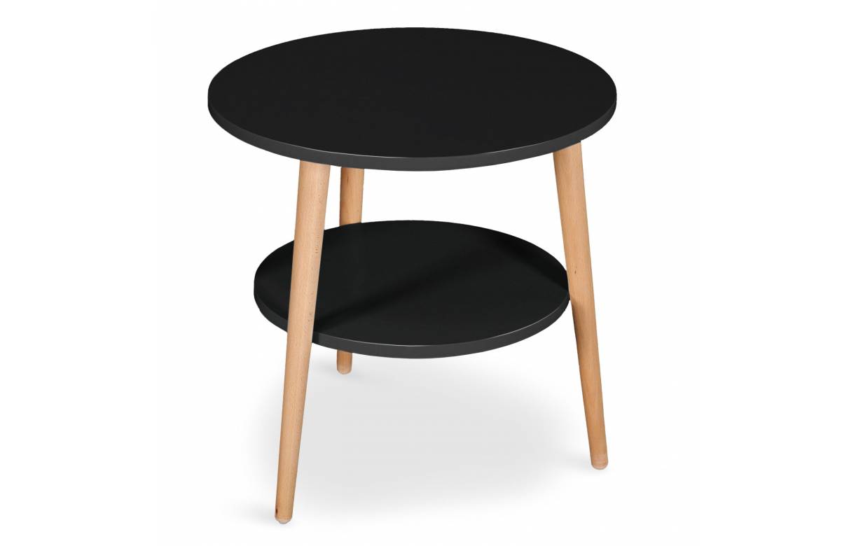 Petite table basse scandinave double plateau
