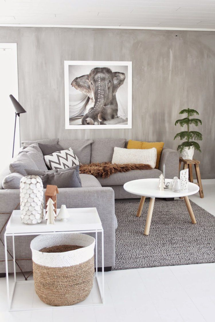 Tableau scandinave salon