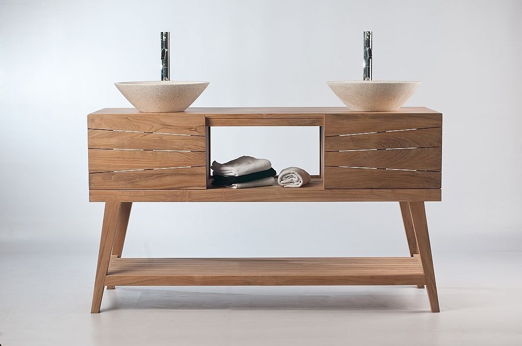 Meuble sous vasque scandinave