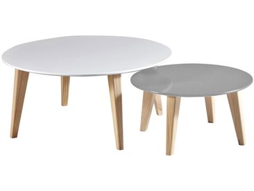 Table basse scandinave bois clair