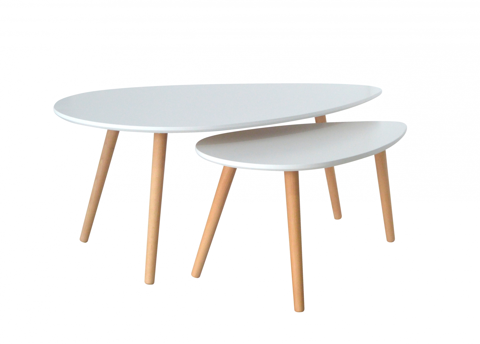 Table basse scandinave colorée