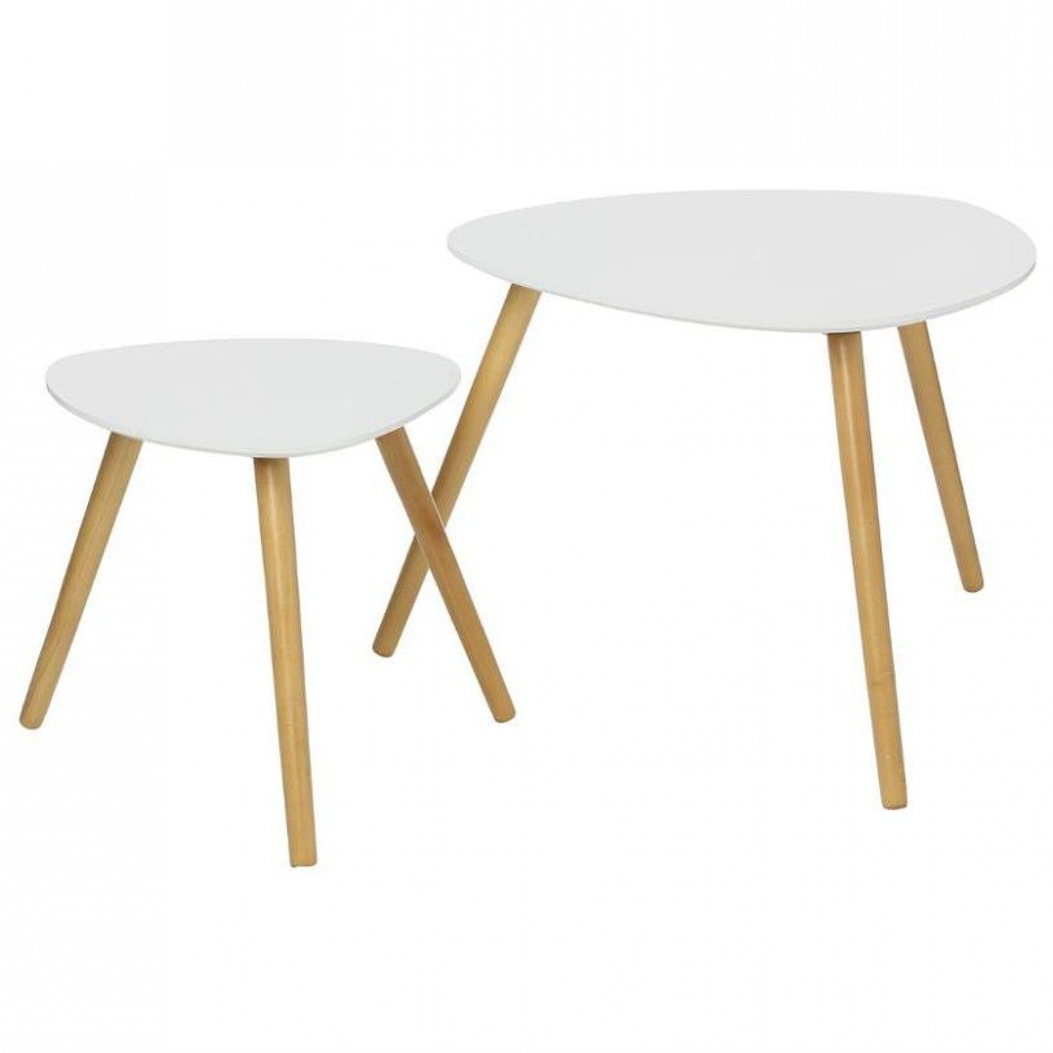 Table basse scandinave lot de 2