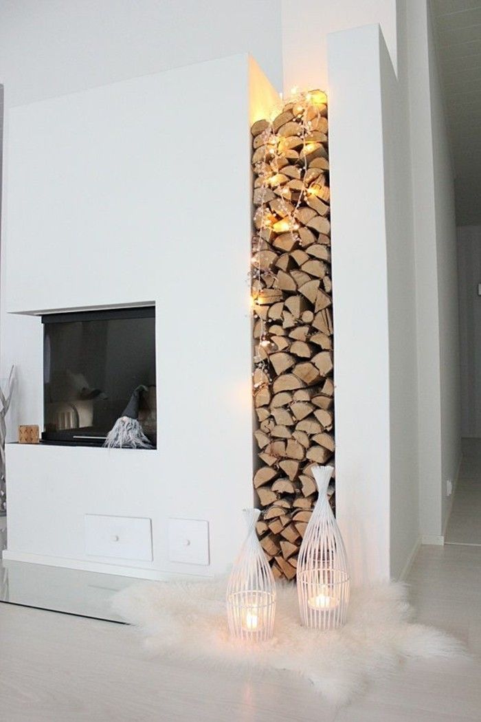 Cheminée deco scandinave