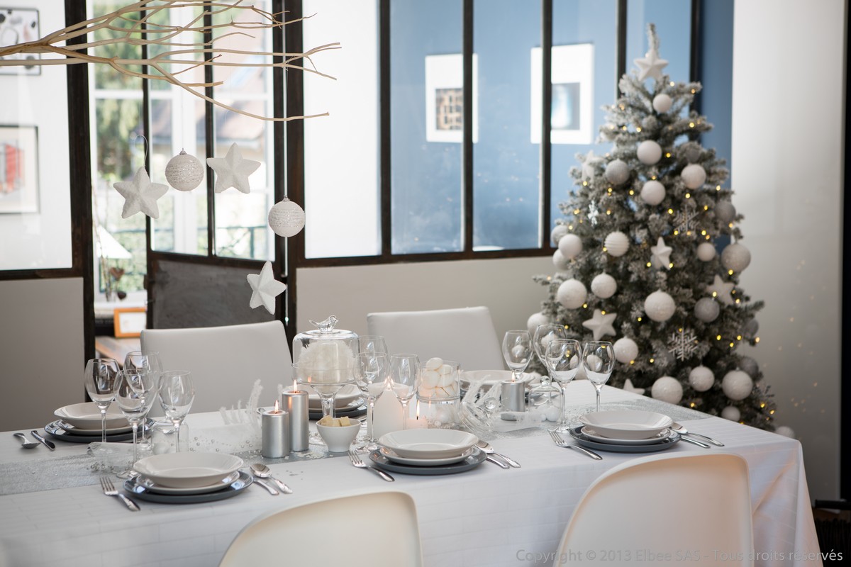 Décoration noel scandinave table