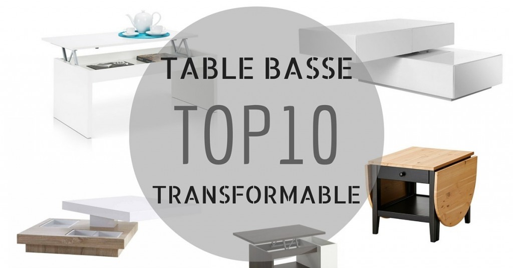 Table basse transformable scandinave