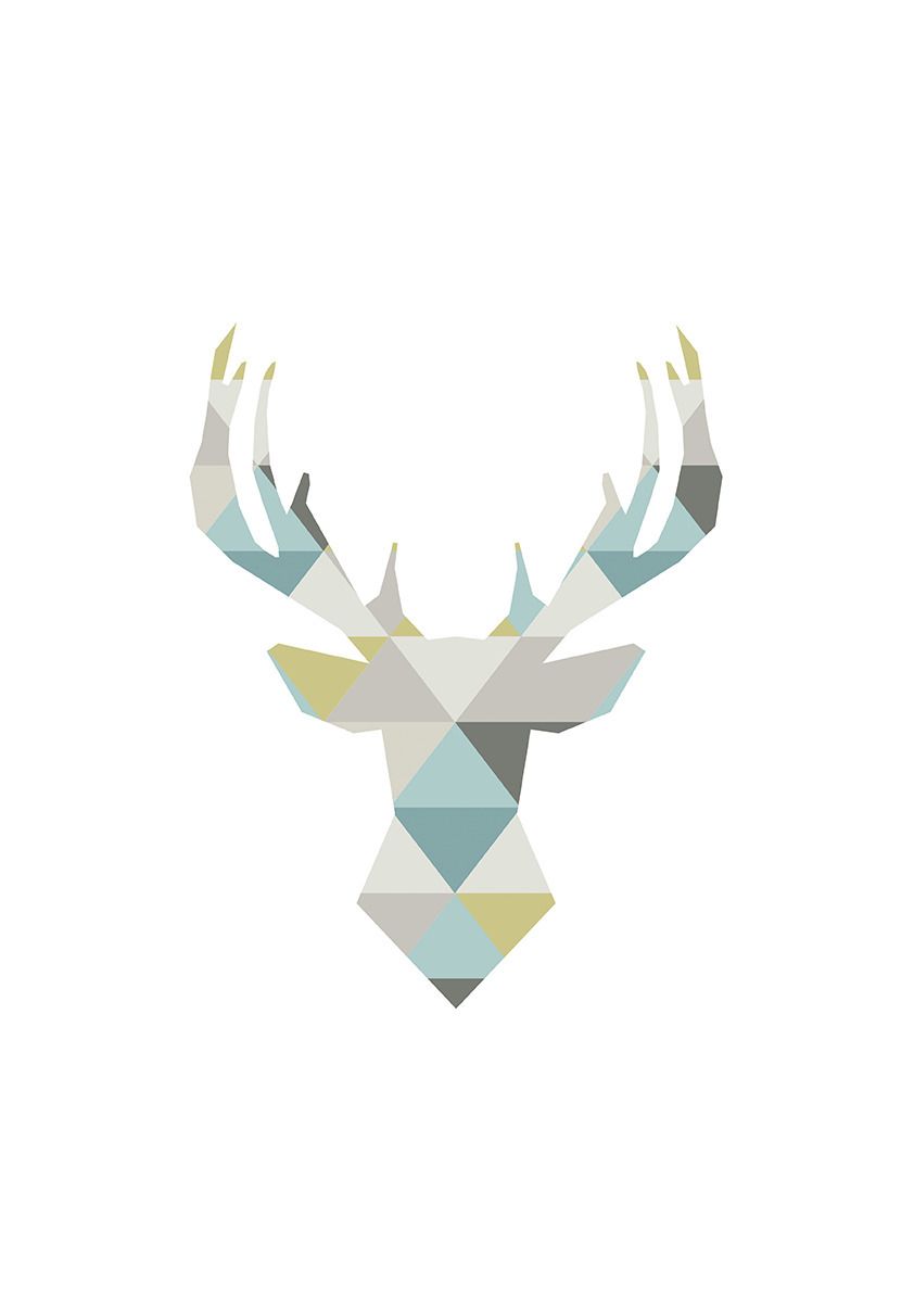 Cerf deco scandinave
