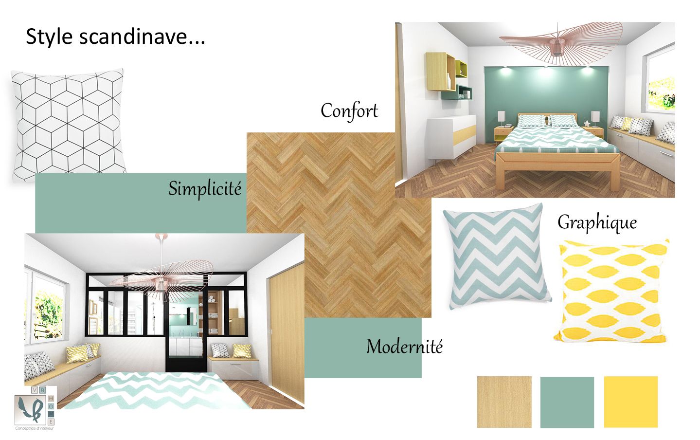 Planche tendance deco scandinave