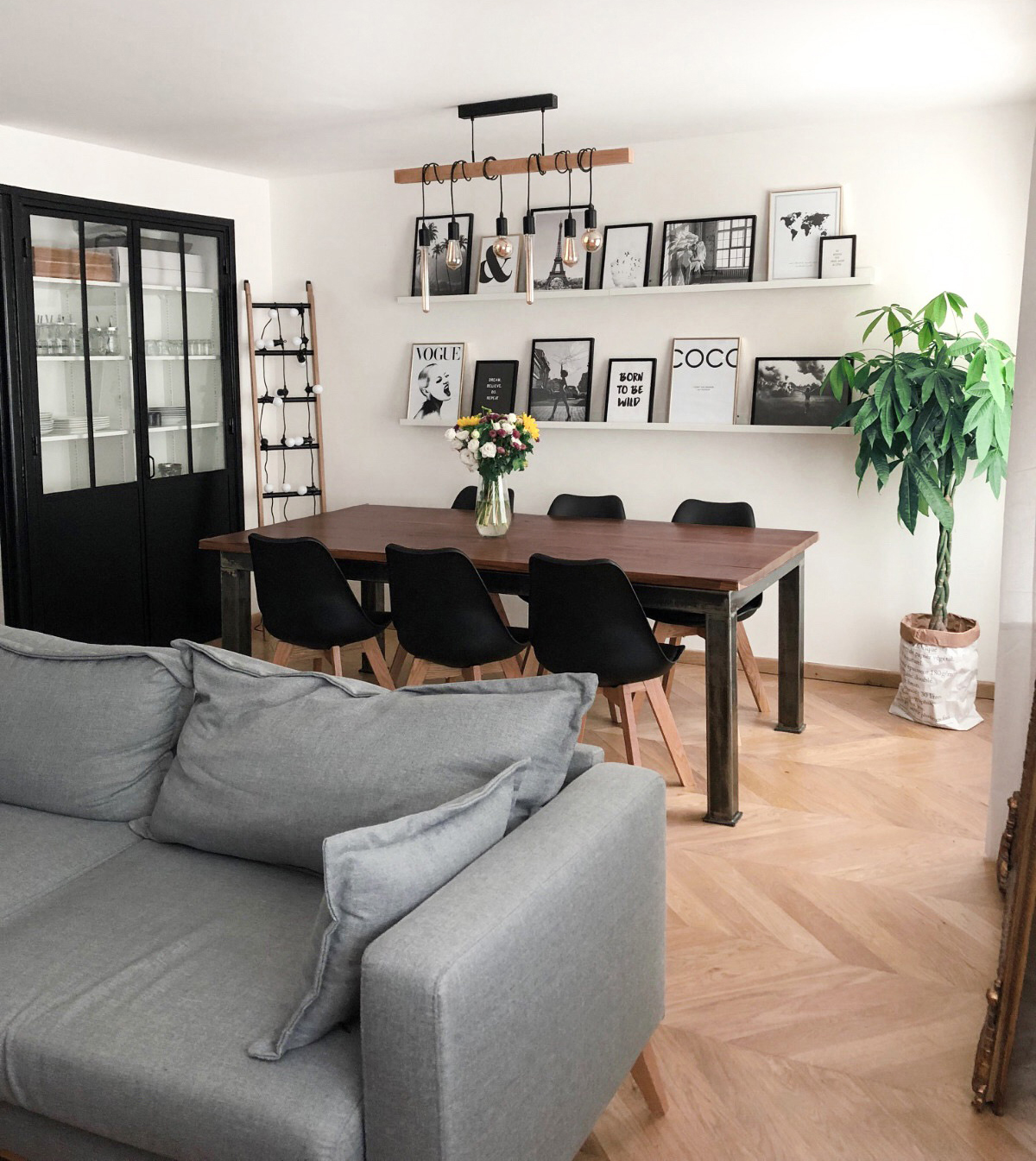 Deco melange industriel et scandinave