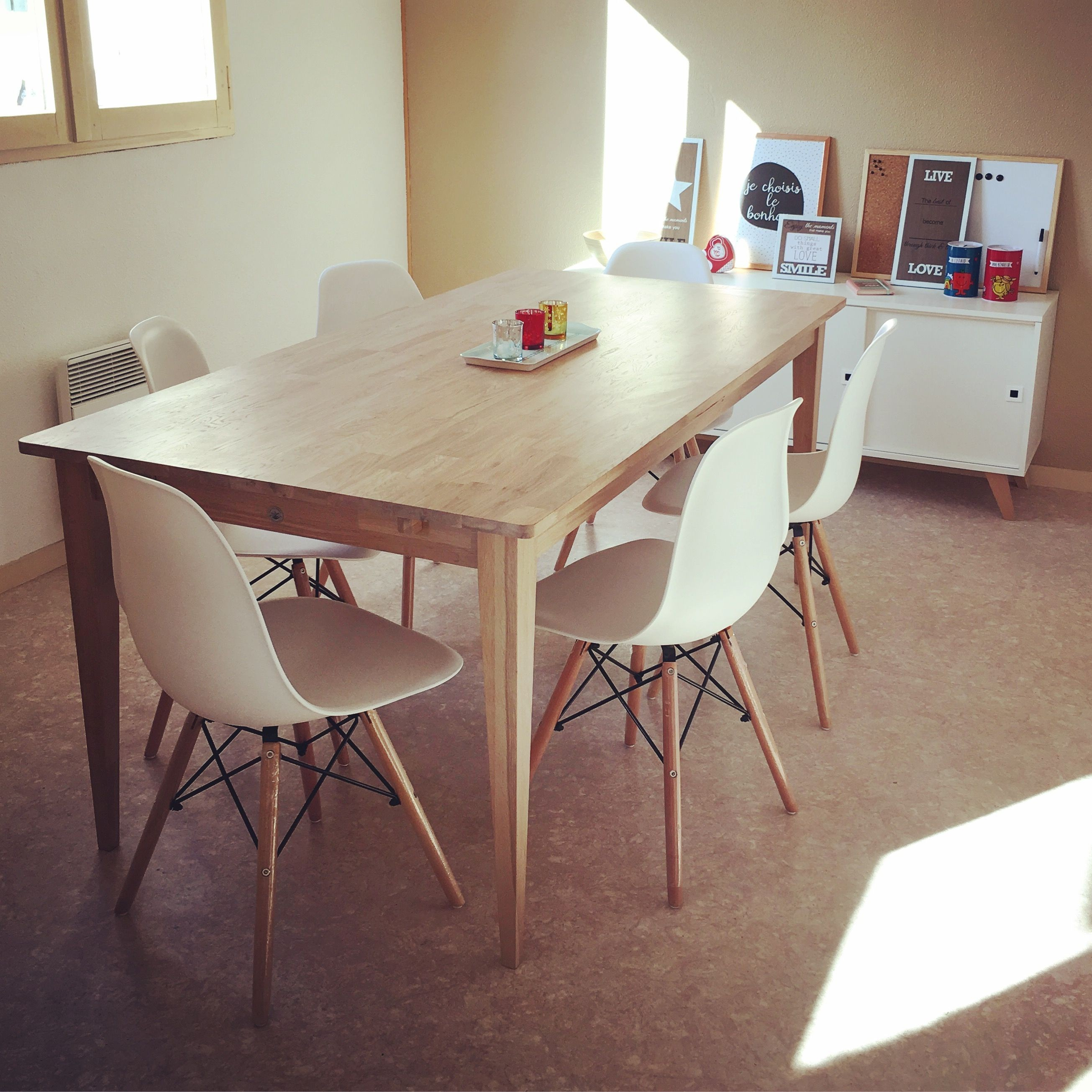 Table salle à manger cocktail scandinave
