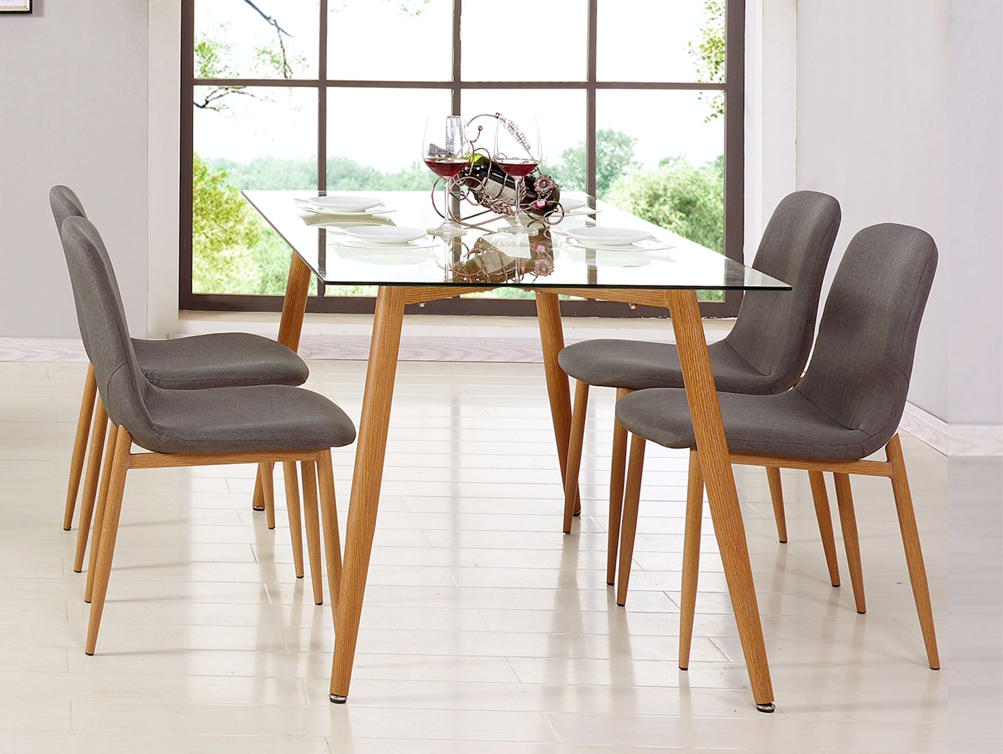 Table à manger et 4 chaises scandinave