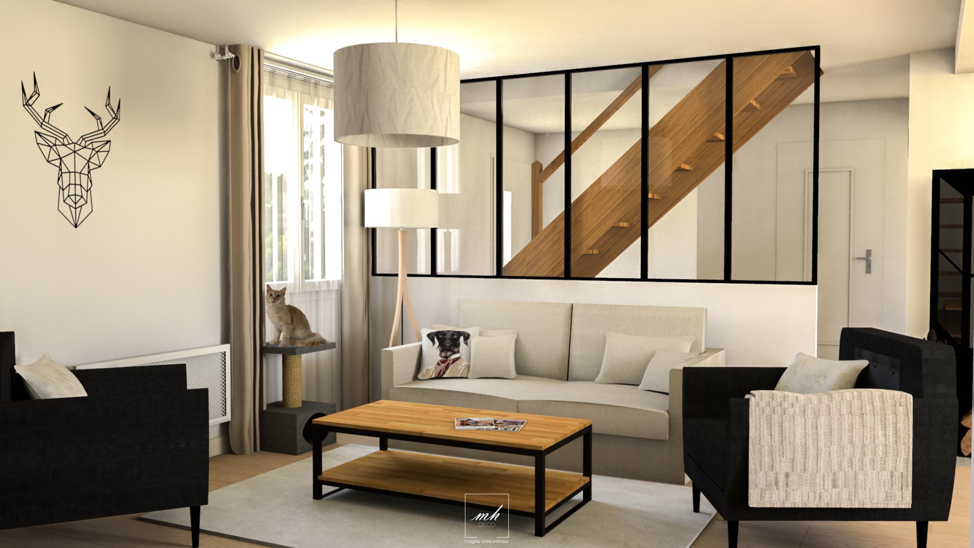 Deco scandinave et industriel