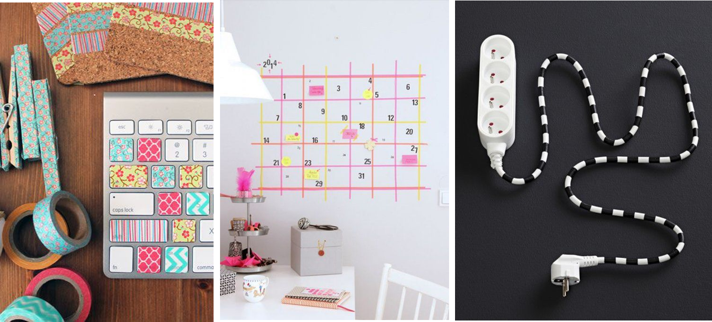 Masking tape deco scandinave