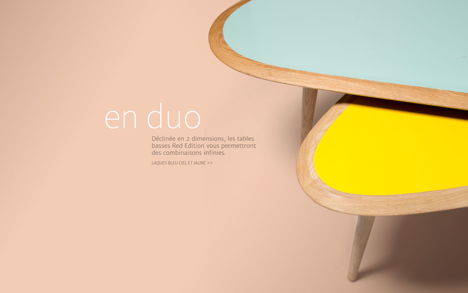 Table basse scandinave vert