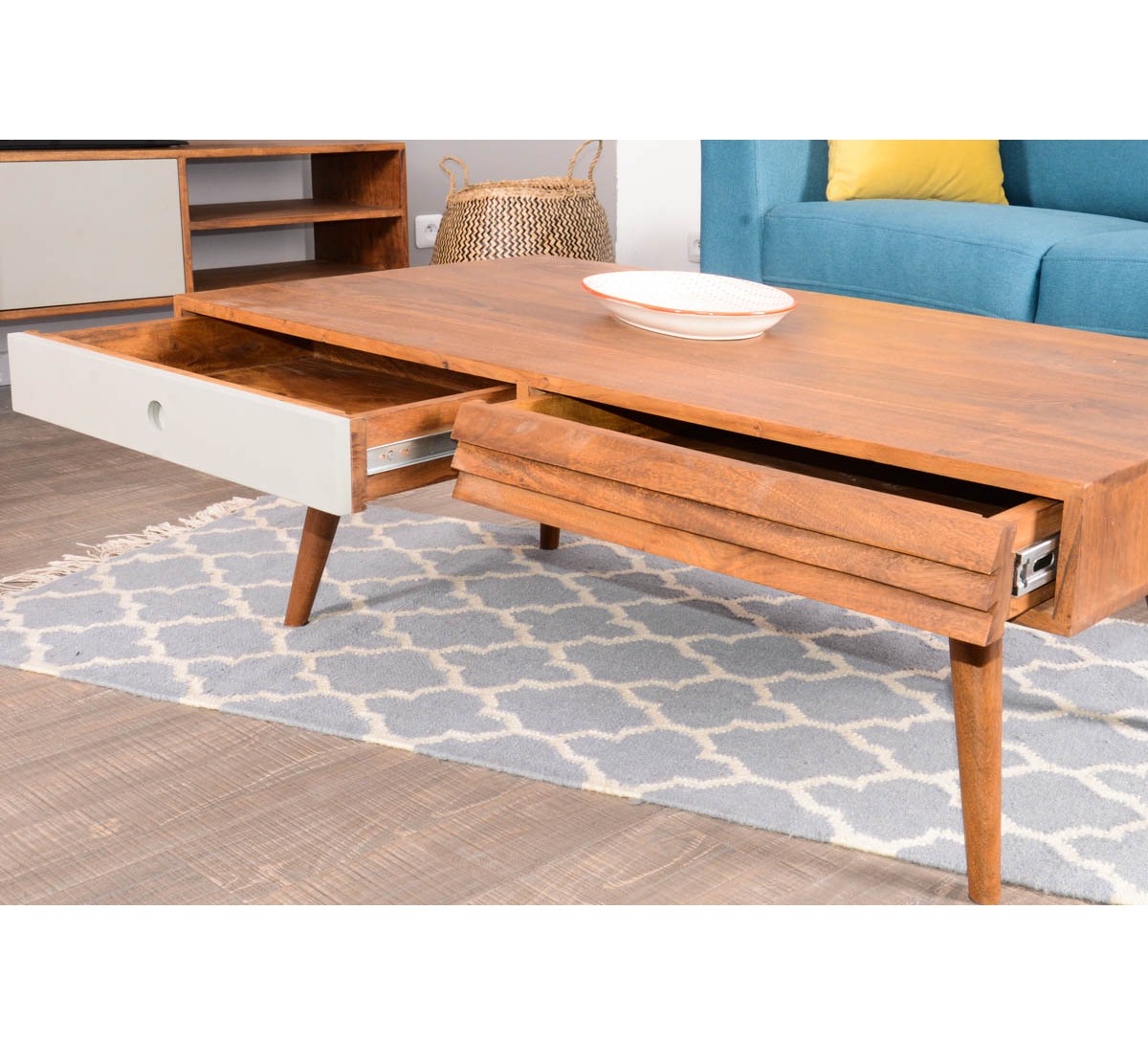 Table scandinave tiroir