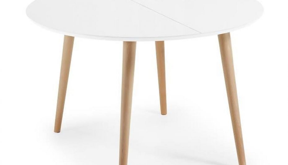 Table carrée extensible scandinave