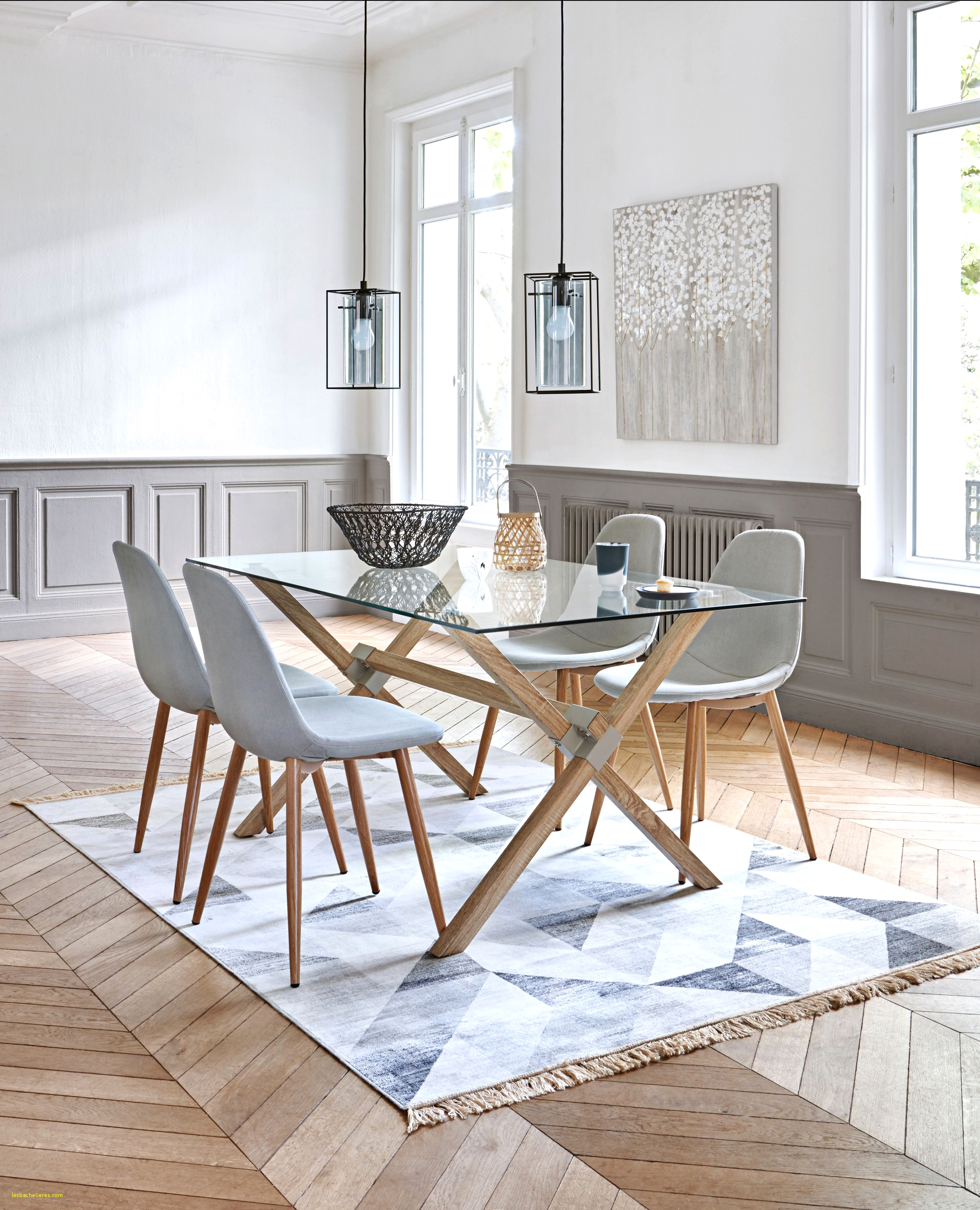 Table salle a manger scandinave rallonge