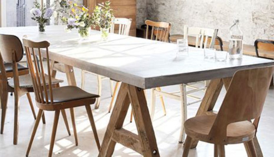 Grande table scandinave blanche