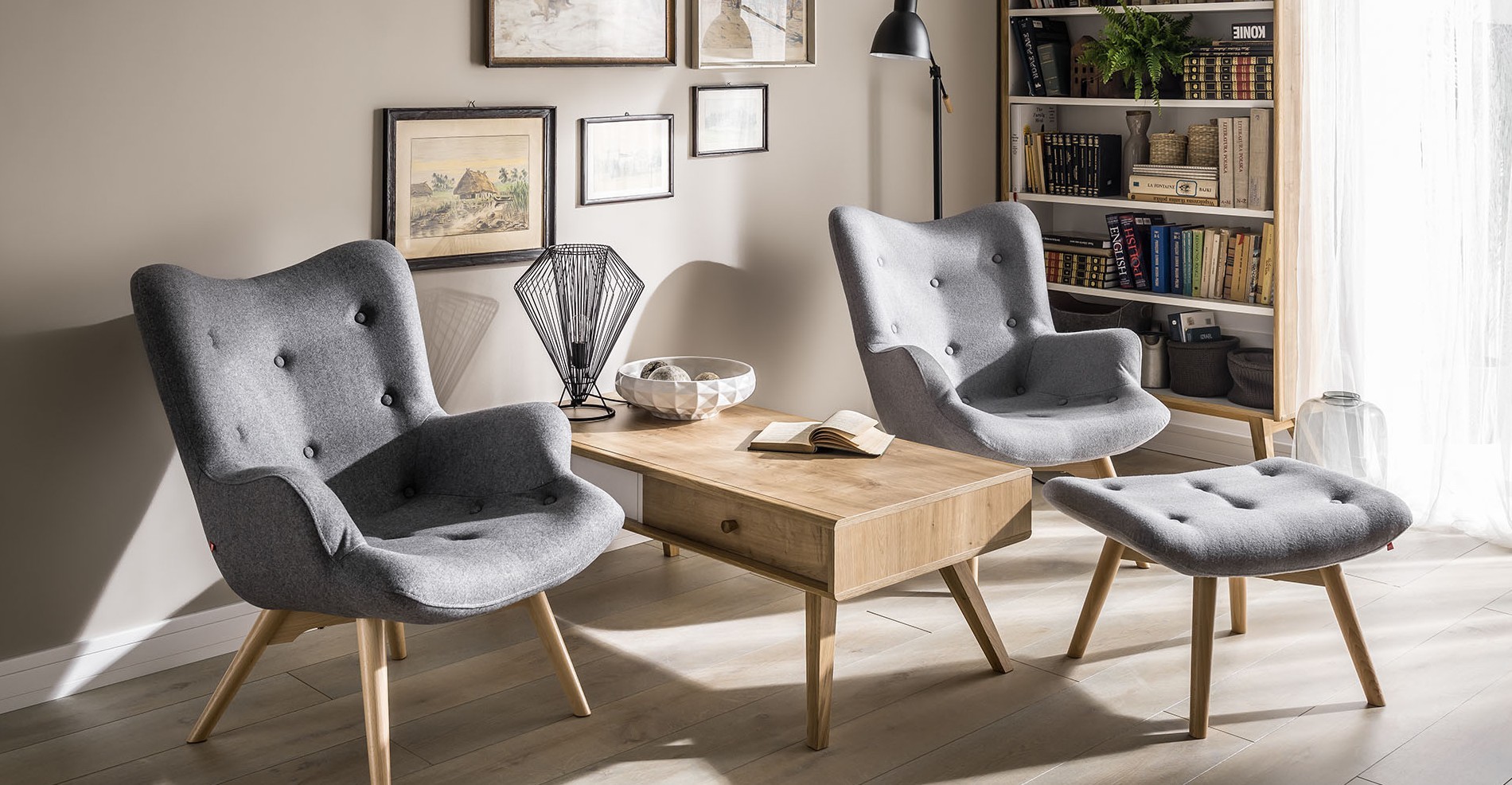 Table basse scandinave nature