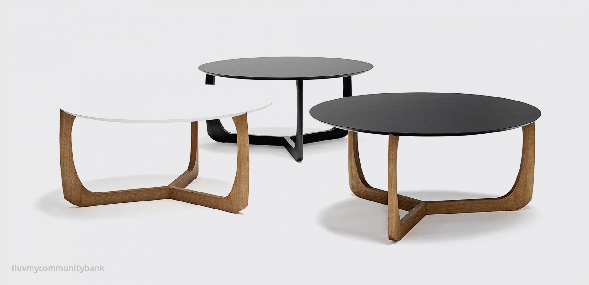 Table basse scandinave noir et bois