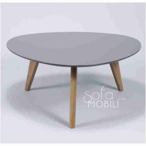 Table basse ovale style scandinave