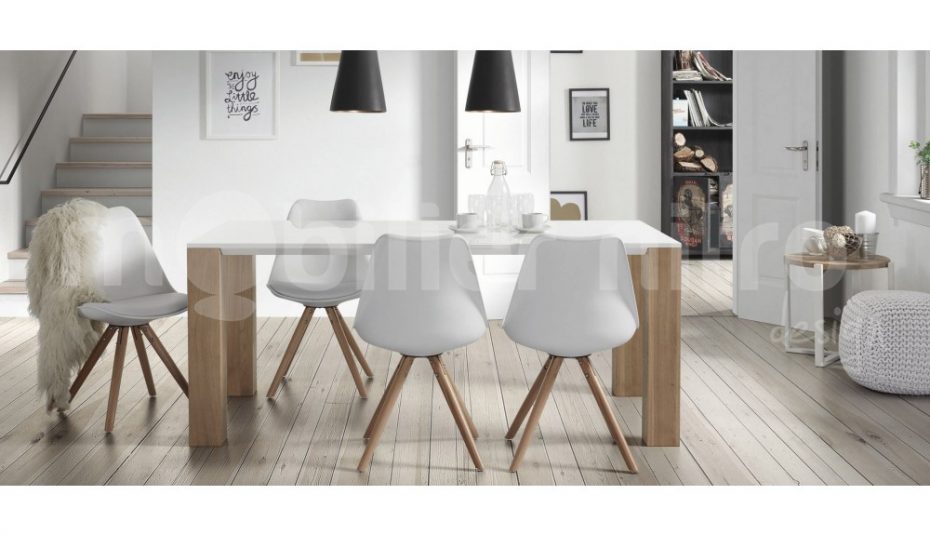 Table a manger en verre scandinave