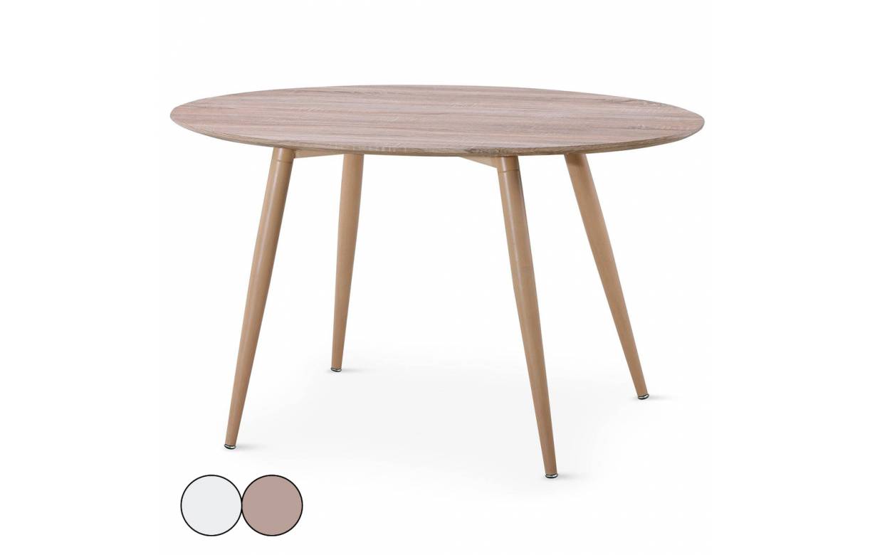 Table ovale bois scandinave