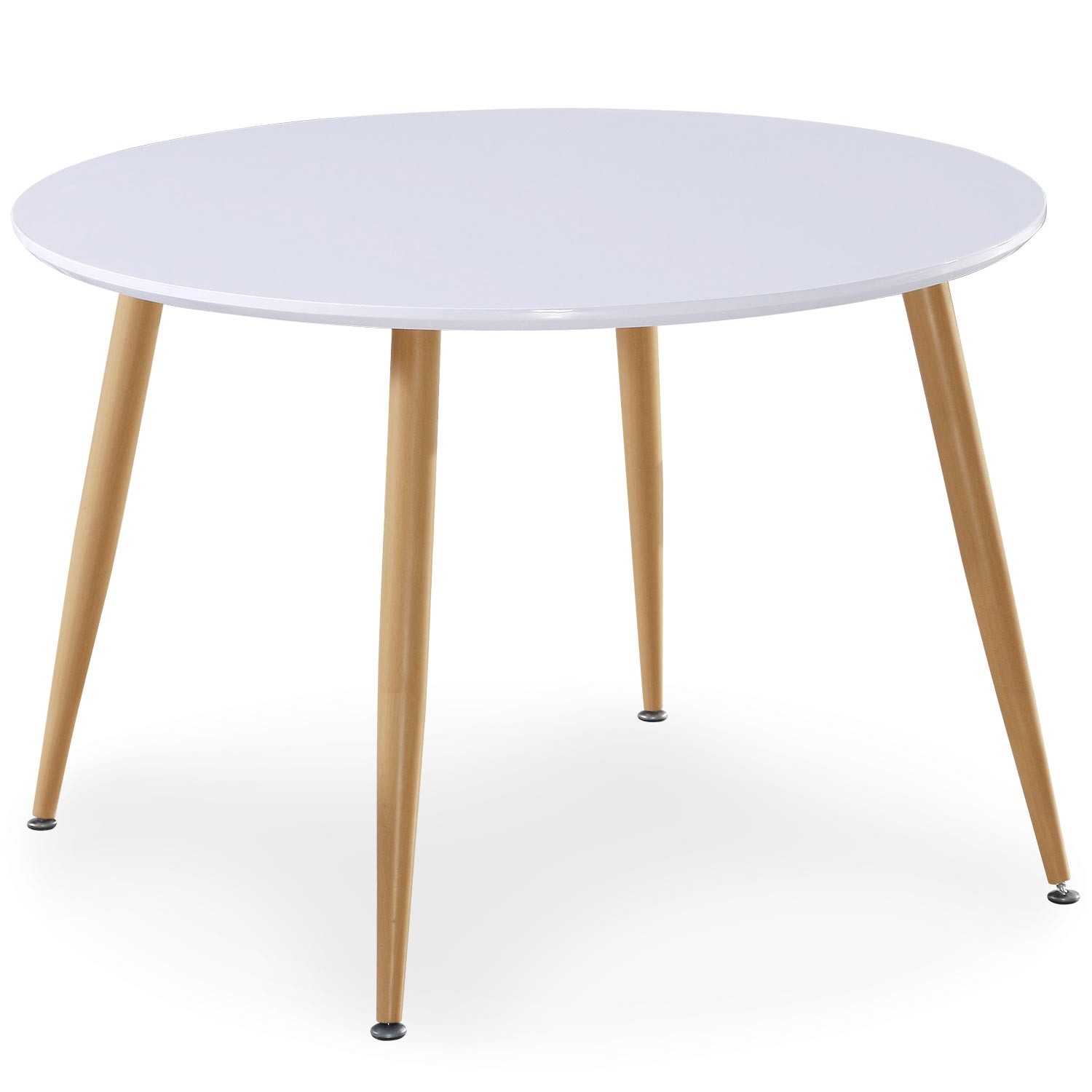 Table scandinave ronde verre