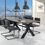 Table industrielle cocktail scandinave