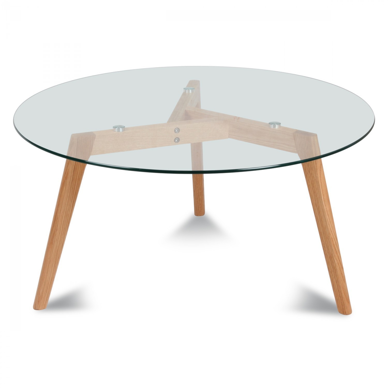Table ronde scandinave bois