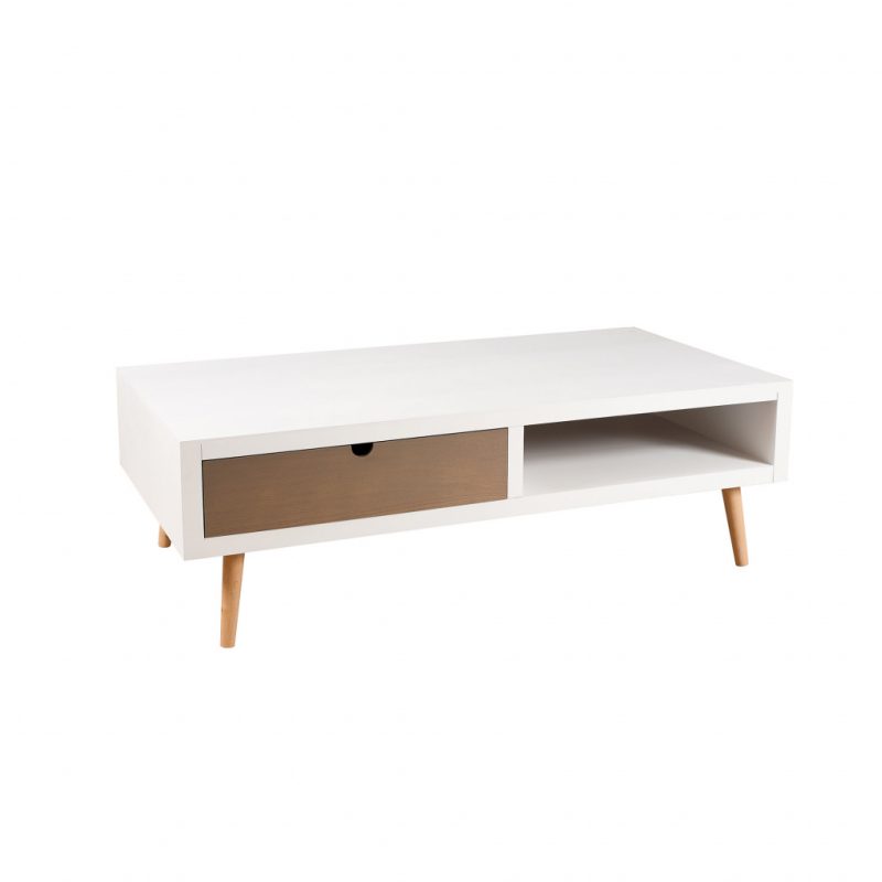 Table basse relevable style scandinave