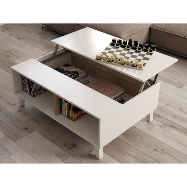 Table basse relevable scandinave
