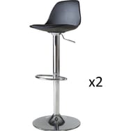 Tabouret snake noir