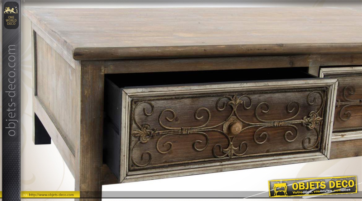 Table basse ronde style ancien