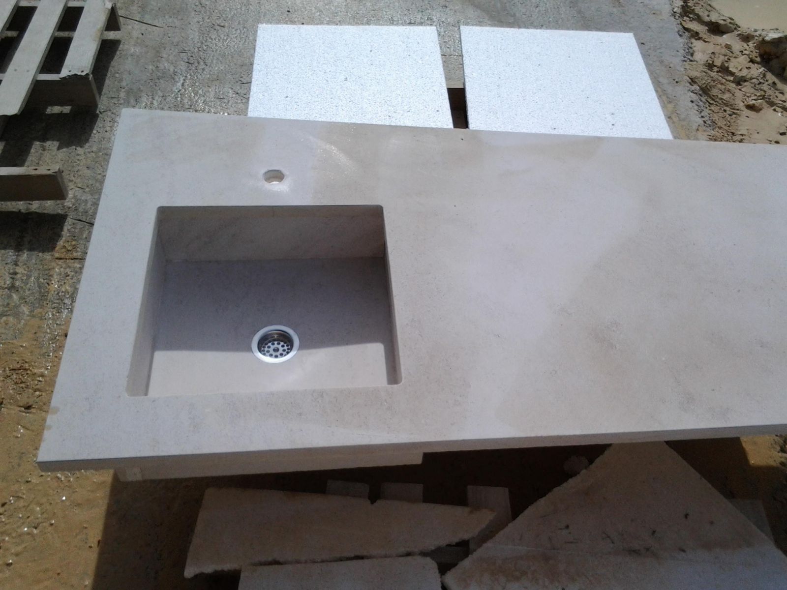 Fabrication evier de cuisine