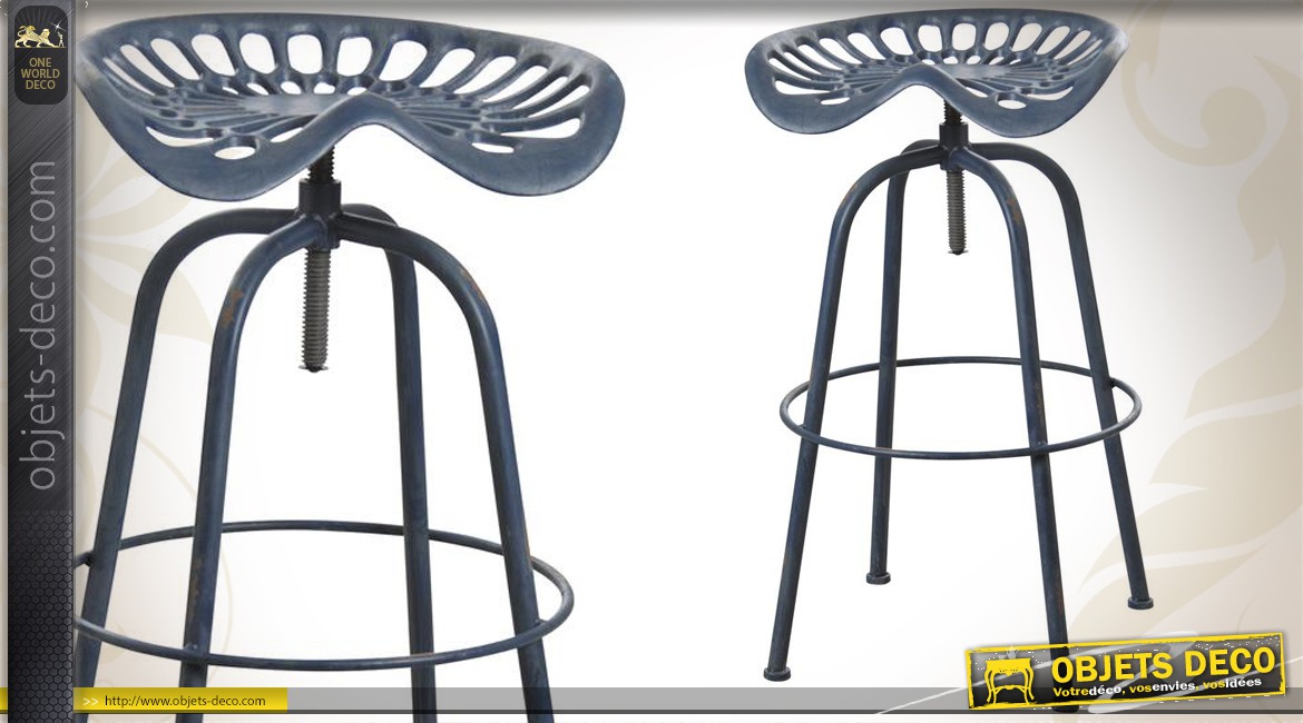 Tabouret de bar assise tracteur
