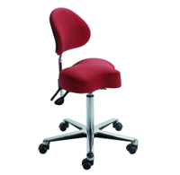 Tabouret assise inclinable