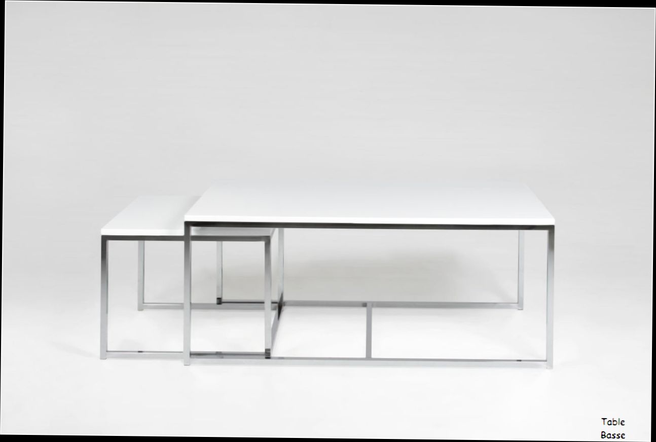 Table basse gigogne ovale