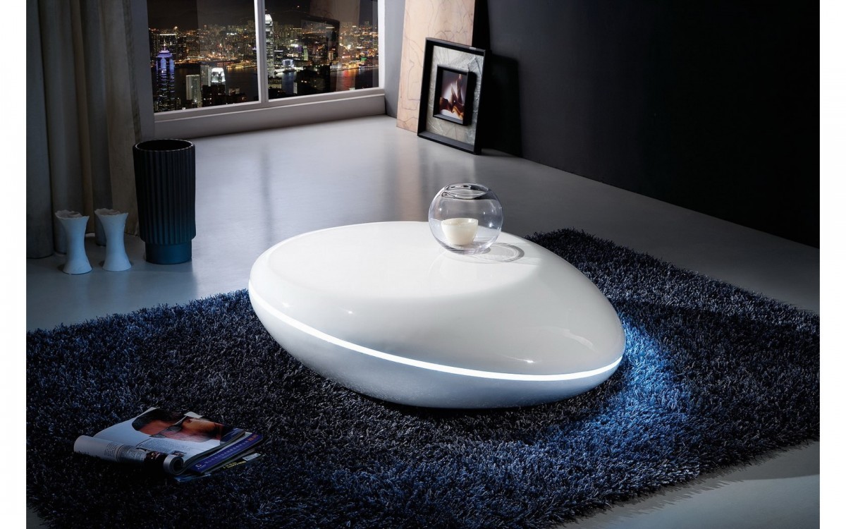 Table basse ronde galet