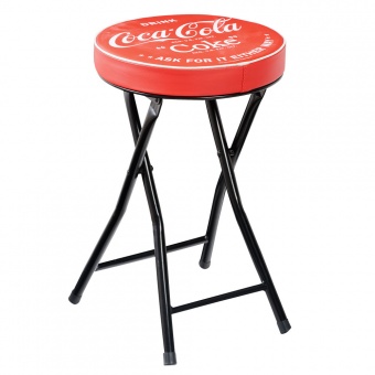 Tabouret pliant coca cola