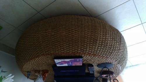 Table basse ronde osier