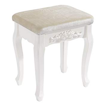 Tabouret laque blanc