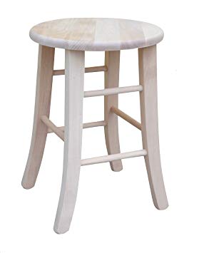 Tabouret bois brut à peindre