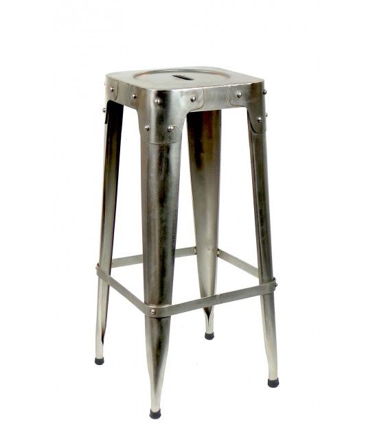 Petit tabouret avec fourrure