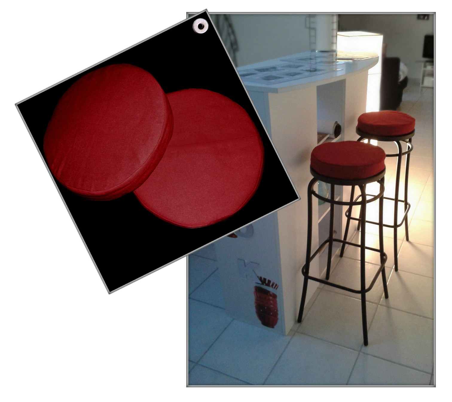 Coussin pour tabouret