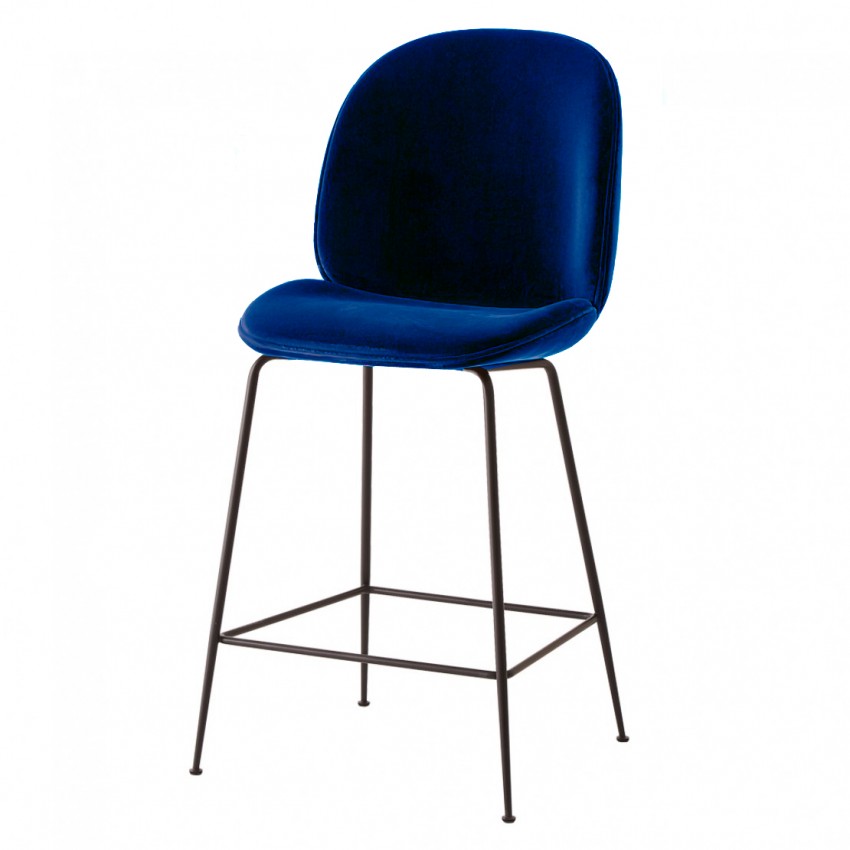Tabouret de bar velour